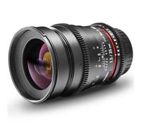 Walimex Pro Objectif VDSLR 35 mm 1:1,5 - Compatible avec Nikon F, Filtre 77 mm, Pare-Soleil, Mise au Point Fluide