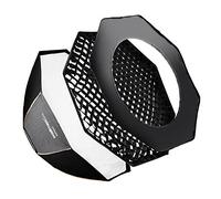 Walimex Pro Octagone Softbox Plus Boîte à lumière pour Elinchrom Diamètre 150 cm Orange Line