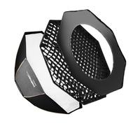 Walimex Pro Octagone Softbox Plus Boîte à lumière pour Flash Studio 120 mm Orange Line - 18816