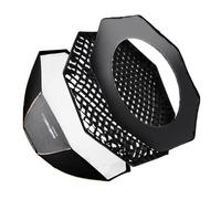 Walimex Pro Octagone Softbox Plus Boîte à lumière pour Walimex Pro/K Diamètre 120 cm Orange Line