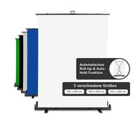 Walimex pro Panneau enroulable Fond blanc 155x200