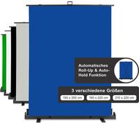 Walimex pro Panneau enrouleur fond bleu 155x200