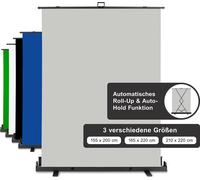 Walimex pro Panneau enrouleur fond gris 155x200
