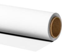 Walimex pro Papier Fond Studio - 1,35 x 10 m Blanc - Fond Photo Papier - 160 g/m² - Toile de fond Sans reflets - Haute résistance - Accessoires de Photographie Shooting YouTube Créateur de contenus