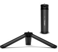 Walimex pro Premium Compact Trépied de table 12 cm Noir Raccord ¼ » Charge 1,5 kg max. Métal Mini trépied pour Appareil photo Smartphone Globetrotteur Livestreame Usage pro Trépied Voyage