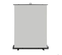 Walimex pro Roll-up Panel Fond gris 155 x 200 cm, Panneau enrouleur avec boîte de transport, système pour studio photo, toile infroi