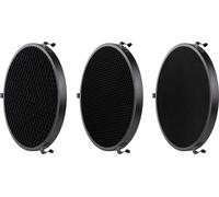 Walimex pro Set de Grilles pour réflecteurs standards – Kit de 3 grilles pour un éclairage directionnel