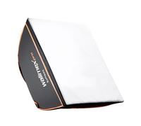 Walimex Pro Softbox Boîte à lumière pour Aurora/Bowens 40 x 40 cm Orange Line