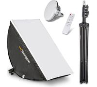 Walimex pro Softbox & Kit trépied – 40x60cm LED Bi-Color 45W, lumière continue puissante avec diffuseur et télécommande, 3.000-6.000K, CRI 95+