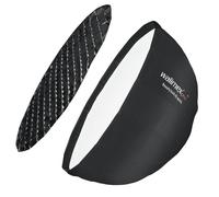 Walimex pro Studio Line Beauty Dish Softbox QA65 – Modeleur de lumière Beauty Dish, Ø 65cm, profondeur 35cm, pliable, avec grille, diffuseurs interne et externe, pour flash Speedlite