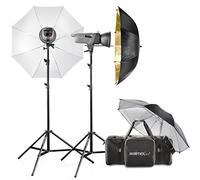 Walimex pro Studioset VE 4.2 Excellence Kit de studio photo avec lampe/pied Puissance 2x 200W + 1x400W