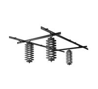 Walimex pro Système de rails de plafond 4x2,6 m kit complet comprenant des rails, 8 fixations de plafond et 3 ciseaux télescopiques réglables en continu de 40 à 215 cm pouvant supporter jusqu'à 6 kg
