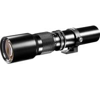 Walimex pro Téléobjectif 500/8,0 Objectif à lentilles DSLR Pour Canon EF Plein format et APS-C Téléobjectif avec diaphragme intégré Mise au point manuelle Accessoires Photographie