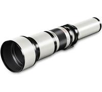 Walimex pro Téléobjectif CSC 650-1300 mm 1:8-16 pour Canon EF - mise au point manuelle, zoom pour capteur plein format et APS-C, boîtier en métal, sac + bouchons