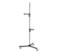 Walimex pro Trépied à roulettes, 223cm, avec 2 supports de serrage