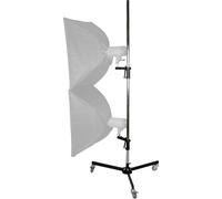 Walimex pro Trépied à roulettes avec 2 supports de pinces - Montage - longueur max. du trépied Charge : 12 kg