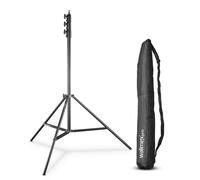 Walimex pro Trépied AIR 355 - Hauteur max. 355 cm, charge max. 8 kg, aluminium, très stable, idéal photographie en studio ou extérieur