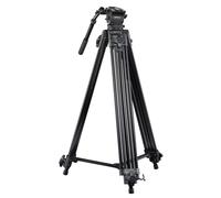 Walimex pro Trépied vidéo Cineast 188 cm - ultra-stable, tête fluide, pour caméras vidéo et DSLR