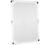 Walimex pro Voile de diffusion - 100 x 150 cm - Toile de diffusion avec Cadre pliable en Aluminium & Sacoche - Réflecteur pour Atelier Studio et photographie Outdoor