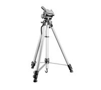 Walimex pro WT-3530 Trépied Basic 146 cm Couleur Argent, réglable en Hauteur de 56 à 146 cm, trépied Photo et vidéo avec Niveau à Bulle, rotule 3D et Plaque à Fixation Rapide 65 mm