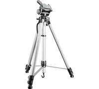 Walimex pro WT-3530 Trépied Basic 146 cm Couleur argentée, Trépied Photo Réglable en Hauteur 56-146 cm, Trépied Vidéao avec Niveau à Bulle, Rotule 3D et Plaque Rapide 65 mm