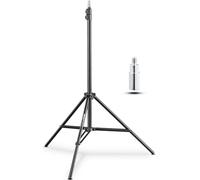 Walimex pro WT-803 Pied de lampe Aluminium Hauteur réglable jusqu'à 208 cm Charge 3,5 kg max. Trépied d'éclairage Voyage avec Adaptateur Studio Extérieur Accessoires Streaming Support Vidéo
