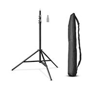 Walimex pro WT-806 Trépied de lampe avec amortissement à ressort I hauteur maximale 256cm I trépied d'éclairage stable chargeable jusqu'à 6kg pour éclairage annulaire, réflecteur