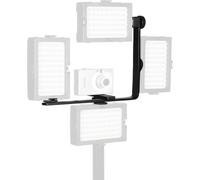 Walimex Rail auxiliaire coudé pour 4 lampes LED - Flexible, raccord 1/4 pouce, socle de flash pour jusqu'à 4 lampes, solution d'éclairage idéale pour les caméscopes et les enregistrements vidéo