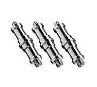 Walimex Set 3 Adaptateur Convertisseur Spigot Montage 3/8“vers ¼“ – Vis Trépied – Raccord filet - Accessoires Appareil photo Caméra Studio - Cheville à vis Filetage Monopods FLash Light Pied Luminaire
