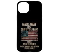 Walk Away I Am A Grumpy Old Lady Funny Femme Coque pour iPhone 15 Plus