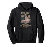 Walk Away I Am A Grumpy Old Lady Funny Femme Sweat à Capuche