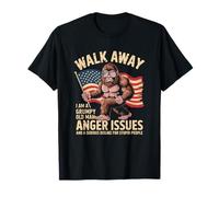 Walk Away Je suis Un Vieil Homme Grincheux J'Ai des problèmes de colère Bigfoot T-Shirt
