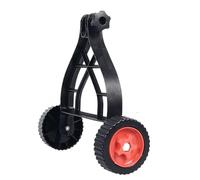 Walk Behind String Trimmer, String Trimmer Support Wheels Attachment Adjustable Wheel's Auxiliary Walk Behind Weed Wacker Wheels Lawn Mower Parts & Accessories For Grass Eater Holder Black