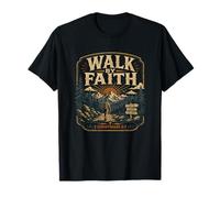 Walk by Faith Christian Hiking 2 Corinthiens 5 7 T-Shirt