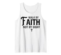 Walk by Faith Christian Hommes et Femmes reconnaissants Débardeur