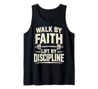 Walk by Faith Christian Prayer Gym Workout Haltérophilie Débardeur