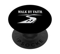 Walk by Faith Inspiration des croyances religieuses PopSockets PopGrip Adhésif