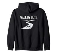 Walk by Faith Inspiration des croyances religieuses Sweat à Capuche
