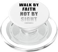 Walk by Faith Not by Sight 2 Corinthians 5:7 Christian Text PopSockets PopGrip pour MagSafe