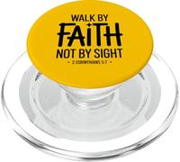 Walk by Faith Not by Sight 2 Corinthians 5:7 Verse biblique PopSockets PopGrip pour MagSafe
