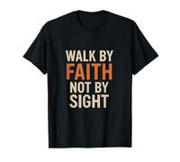 Walk by Faith Not by Sight | Citation audacieuse inspirante T-Shirt