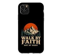Walk by Faith Not by Sight Randonnée en Montagne Coque pour iPhone 11 Pro Max