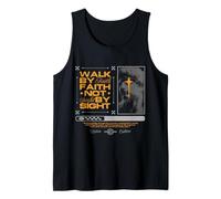 Walk By Faith Not By Sight | Typographie chrétienne audacieuse Débardeur