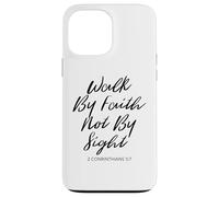 Walk by Faith Not by Sight Verse Bible Women Luke Scripture Coque pour iPhone 13 Pro Max