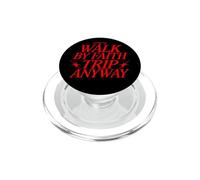 Walk by Faith Trip Anyway Christian Pixel Art Humour PopSockets PopGrip pour MagSafe