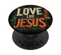 Walk in Faith and Love Like Jesus Costume pour Homme et Femme PopSockets PopGrip Adhésif