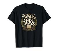 Walk in His Ways Exodus 20 Dix Commandements Faith Guide T-Shirt Graphique avec Valeur