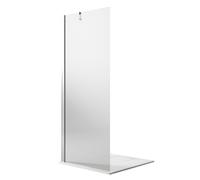 WALK IN PAROI 20CM H190 DOUCHE FIXE VERRE ANTICALCAIRE TRANSPARENT 6MM