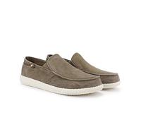 WALK IN PITAS | WP150 Slip on Washed | Mocassins pour Hommes | Chaussures Bateau | Slipon Loafers | Baskets d'été | Sneakers | Pantoufles d’été | Chaussures de PITAS | Taupe 40