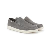 WALK IN PITAS | WP150 Slip on Washed | Mocassins pour Hommes | Chaussures Bateau | Slipon Loafers | Baskets d'été | Sneakers | Pantoufles d’été | Chaussures de PITAS | Gris 44